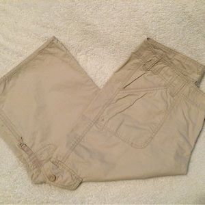 Nordstrom Caslon Cargo Cotton Crops, size 14